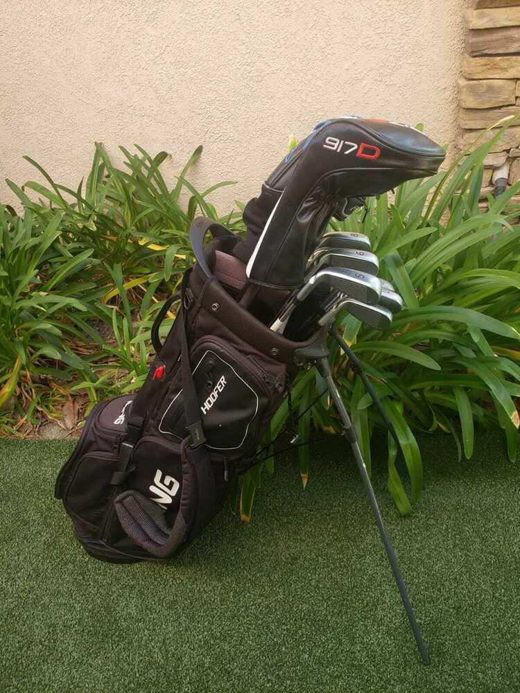 Ping Stiff Complete Golf Set +Bag,915D3 Driver,G3 Wood,G30 Hybrid,i25 Irons,Putt