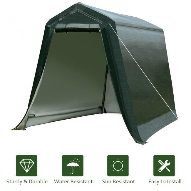 6 x 8 Feet Outdoor Carport Patio Storage Shelter Shed Car