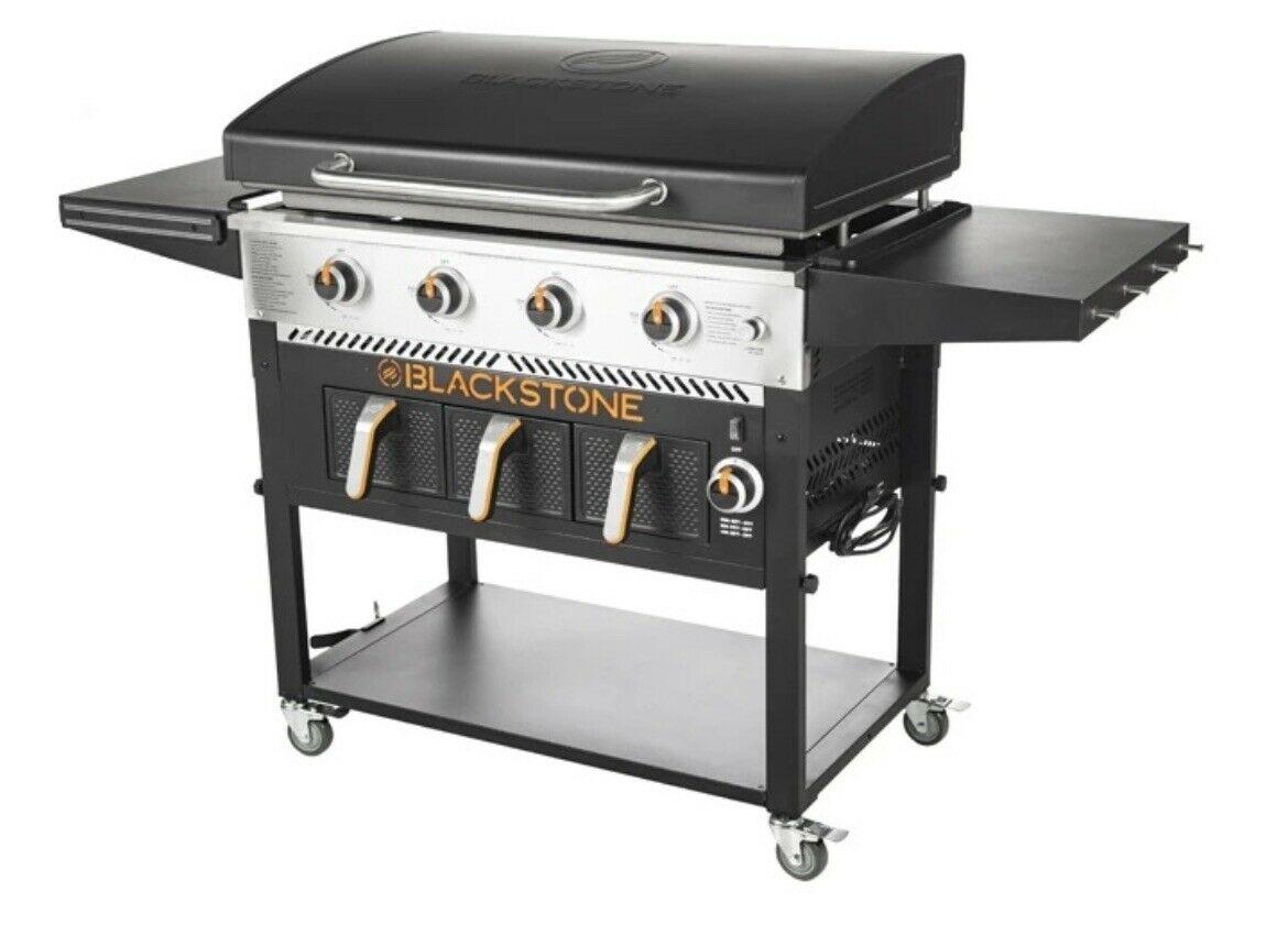 Blackstone 4 Burner 36 inch Griddle with Air Fryer and Hood - Brand New In Box!