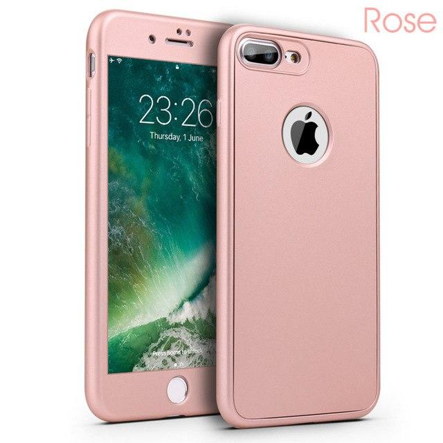 Phone Case  - Luxury Soft TPU Silicone 360 Full Cover Cases For iPhone
