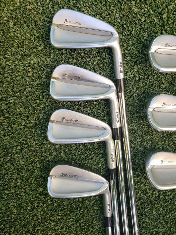 Ping iBlade White Dot , 3* upright 4-W Iron Set,RH,Ping Regular Steel ,Great!