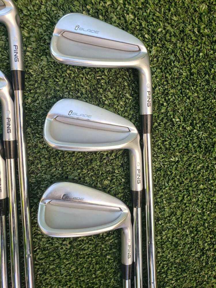 Ping iBlade White Dot , 3* upright 4-W Iron Set,RH,Ping Regular Steel ,Great!