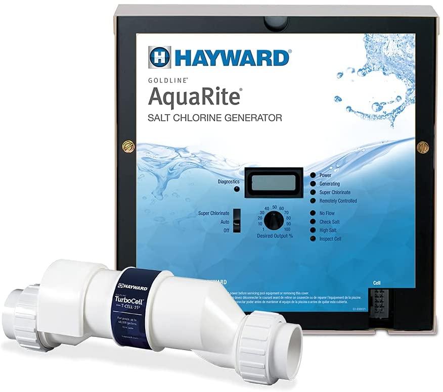 Hayward W3AQR15 AquaRite Salt Chlorination System for In-Ground Pools up to 40,000 Gallons