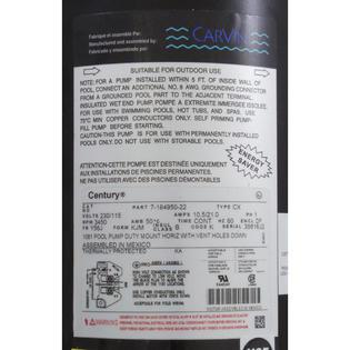 Pump, Magnum Force, 2.0hp, 115/230v,1-spd,Uprate,EE