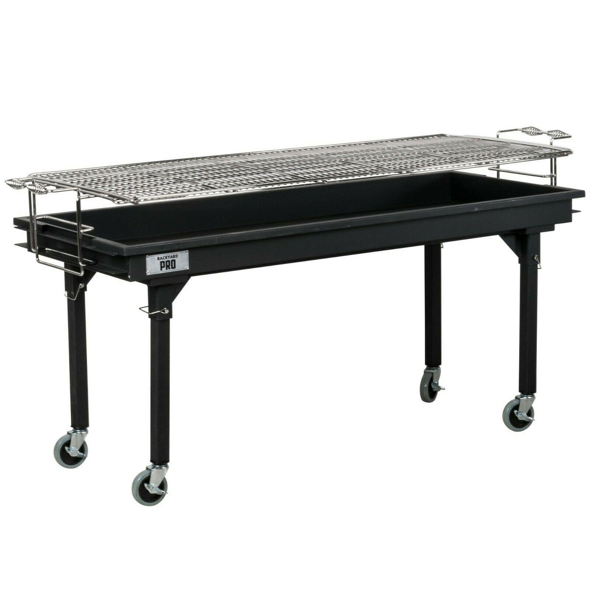 60" Heavy Duty Steel Outdoor Portable Charcoal Grill with Removable Legs & Cover