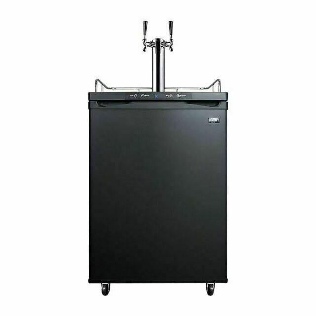 Summit Built-in Residential Beer Dispenser -Black SBC635MBITWIN