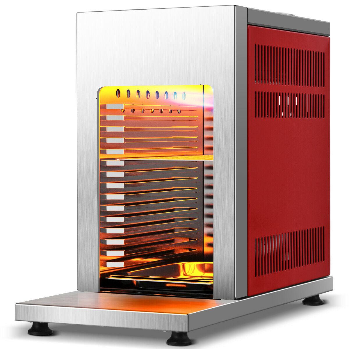 Propane Infrared Steak Grill BBQ Stainless Steel Single Burner Vertical Cooking