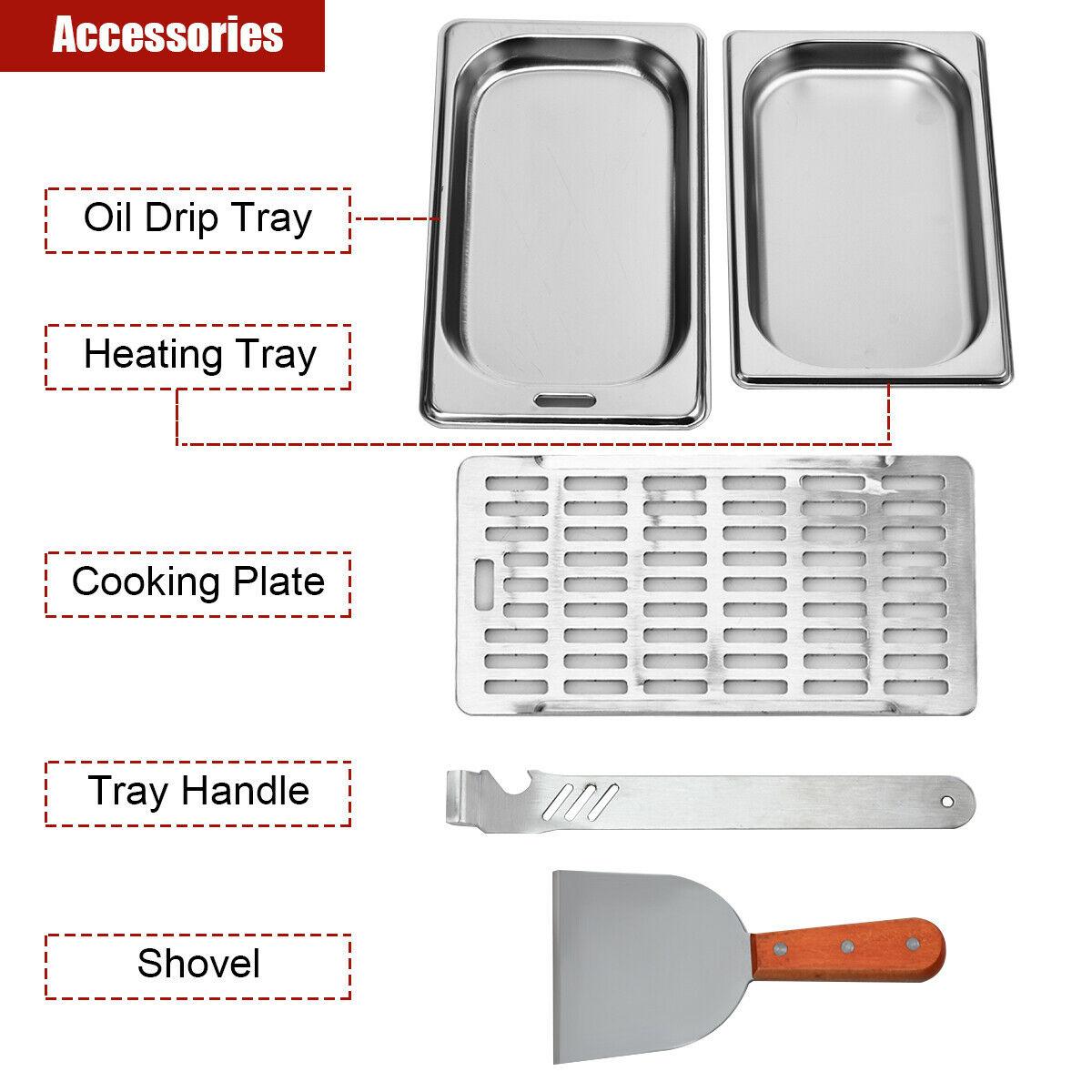 Propane Infrared Steak Grill BBQ Stainless Steel Single Burner Vertical Cooking