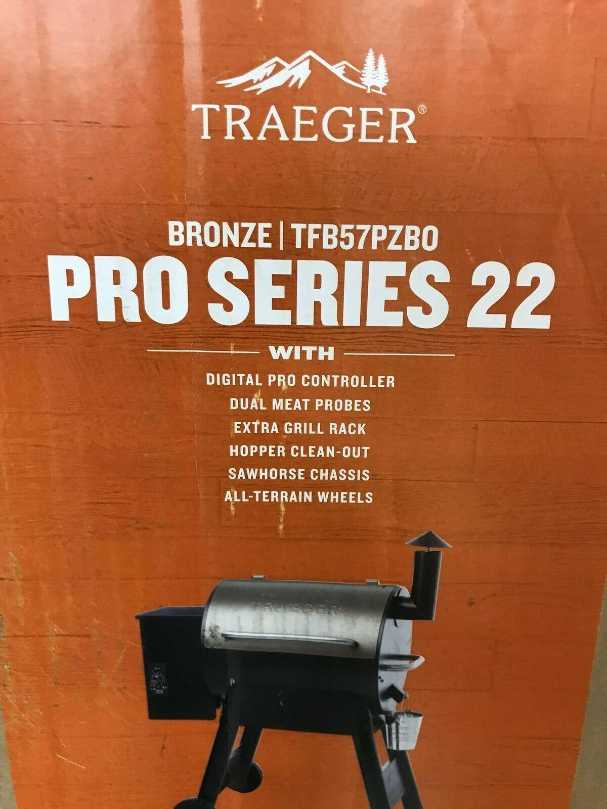 Traeger Grills Pro Series 22 Pellet Grill & Smoker Bronze Gen 572 Sq. In New