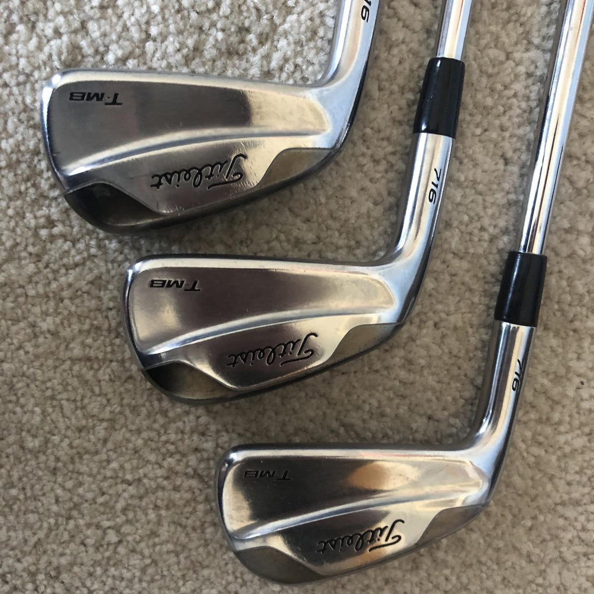 Men's Left Hand 716 T-MB 4-PW Stiff Flex Steel Shaft Iron Set