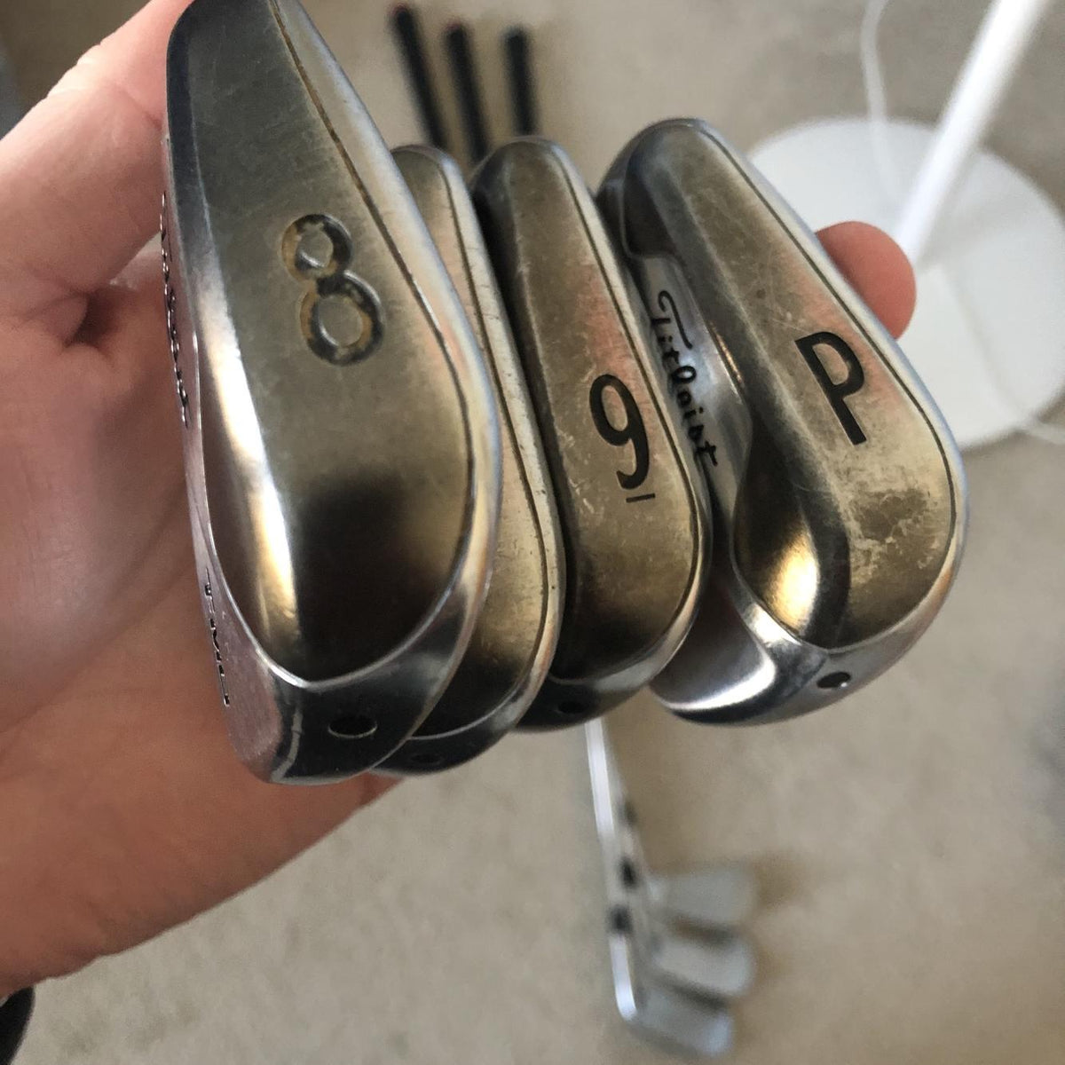 Men's Left Hand 716 T-MB 4-PW Stiff Flex Steel Shaft Iron Set