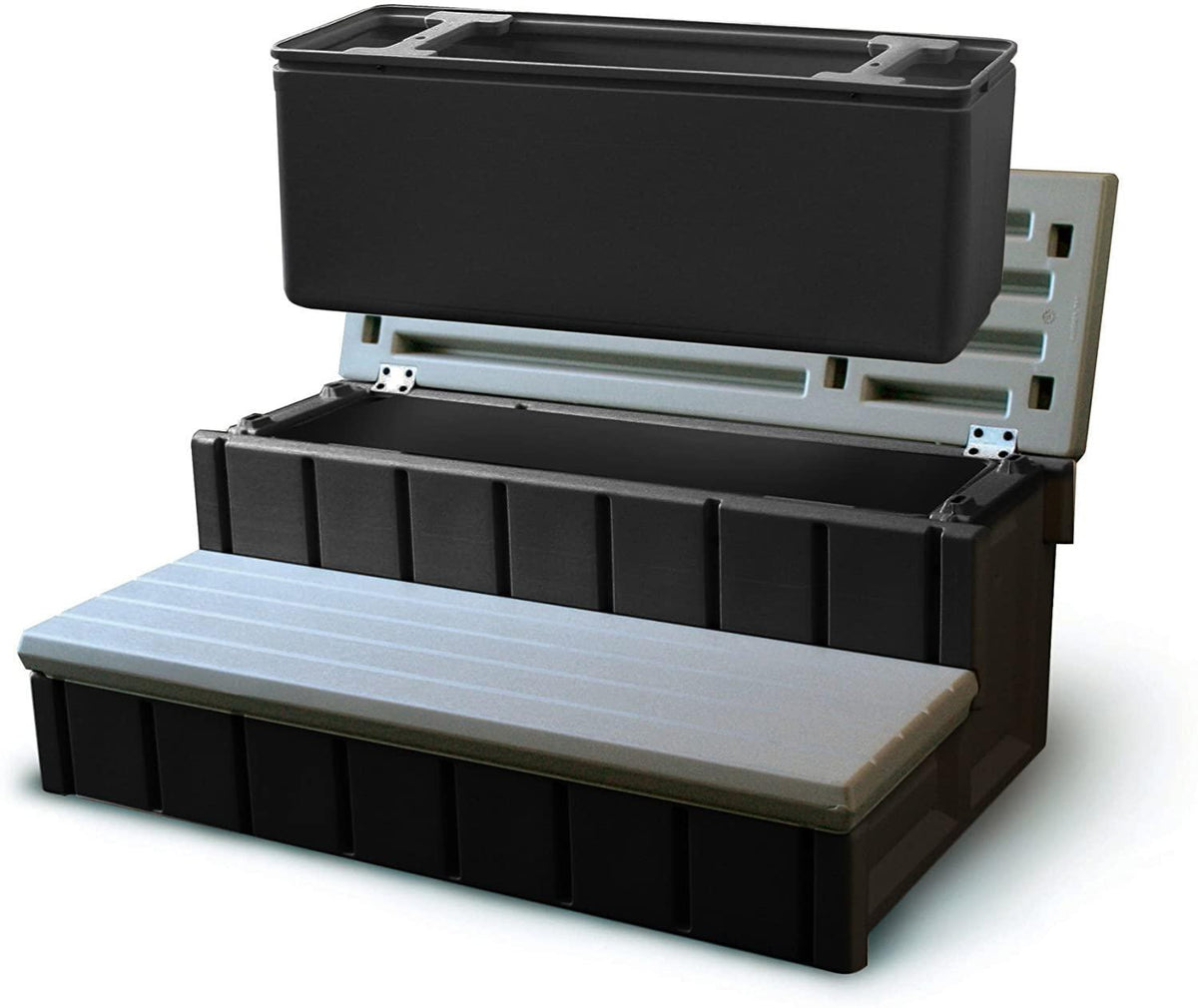 Confer Plastics Spa Step with Storage - Gray