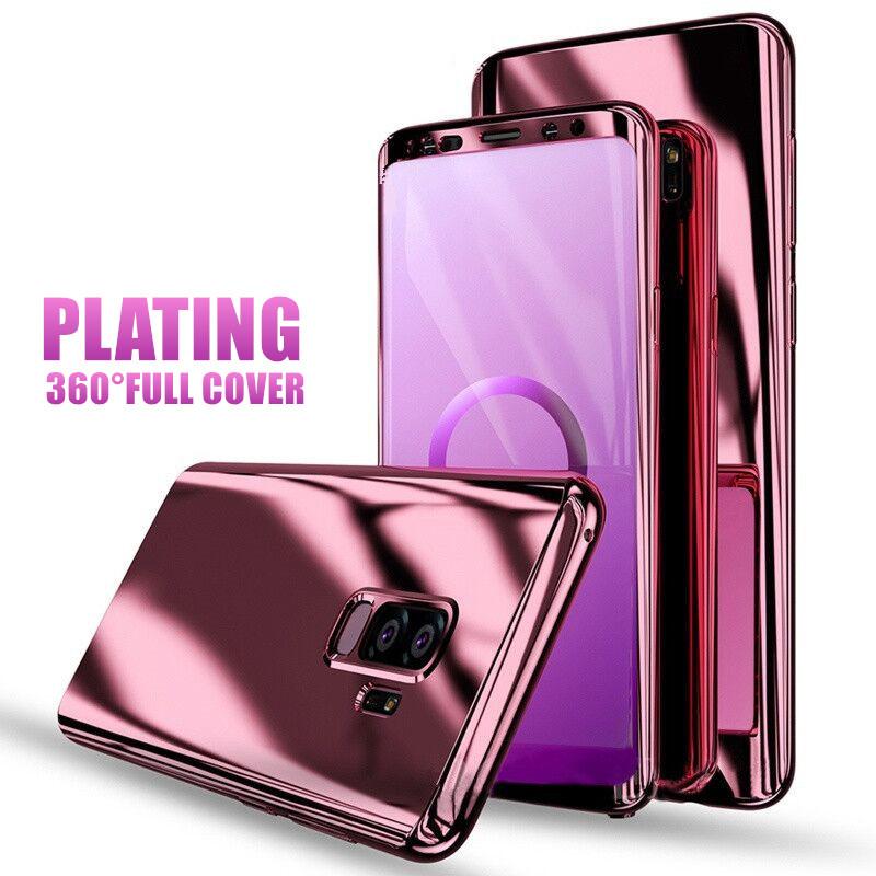 Phone Case - Luxury 360 Degree Plating Full Cover Shockproof Phone Case For Samsung Galaxy S9 S8 Plus S7 Edge