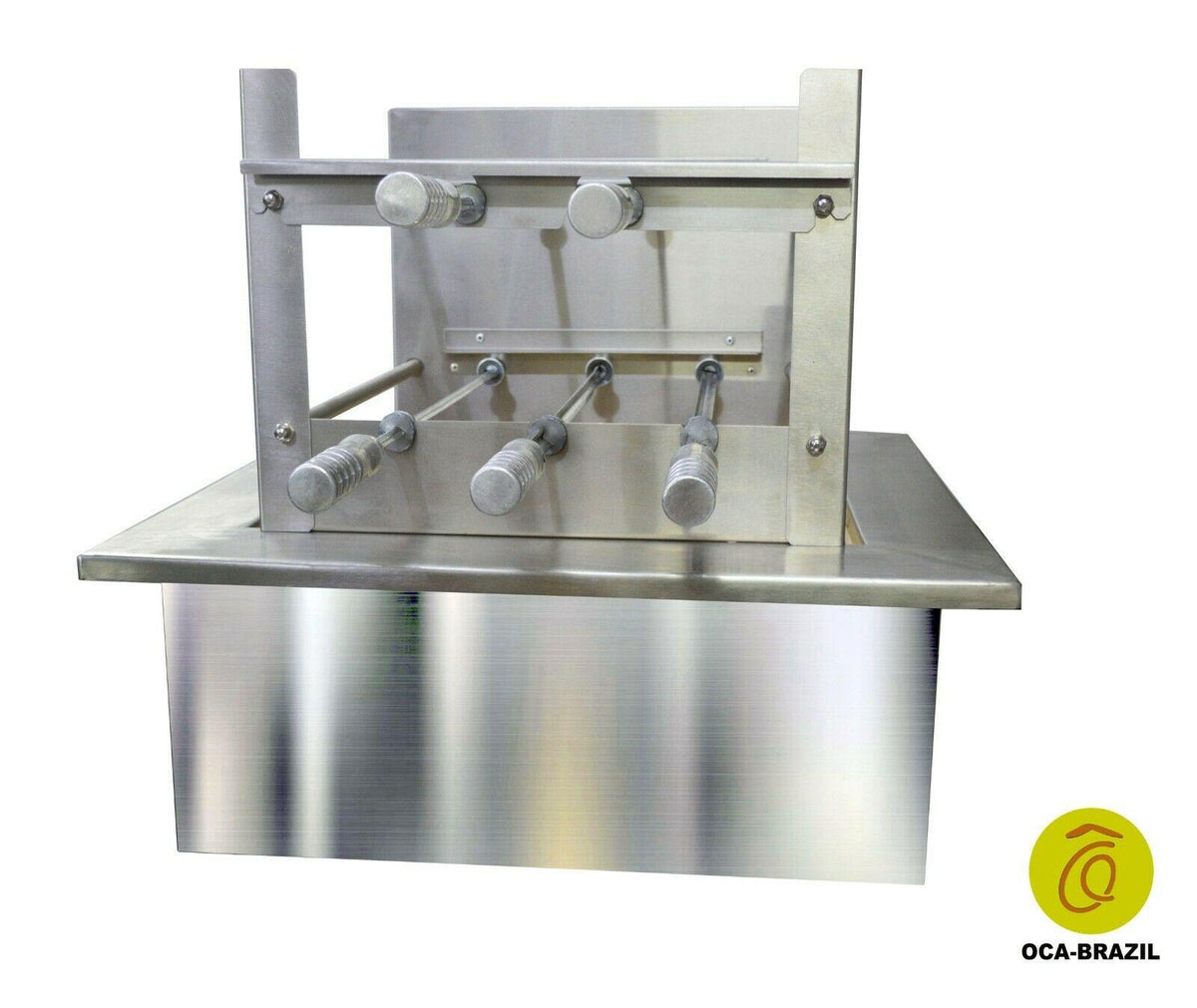 Brazilian BBQ Charcoal Grill with Firebox - 5 Skewers - Oca-Brazil