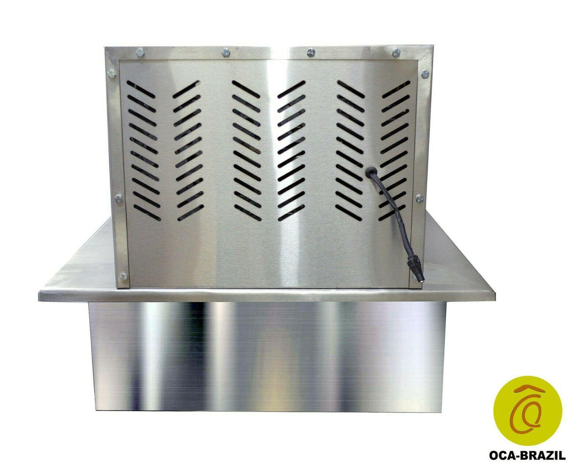 Brazilian BBQ Charcoal Grill with Firebox - 5 Skewers - Oca-Brazil