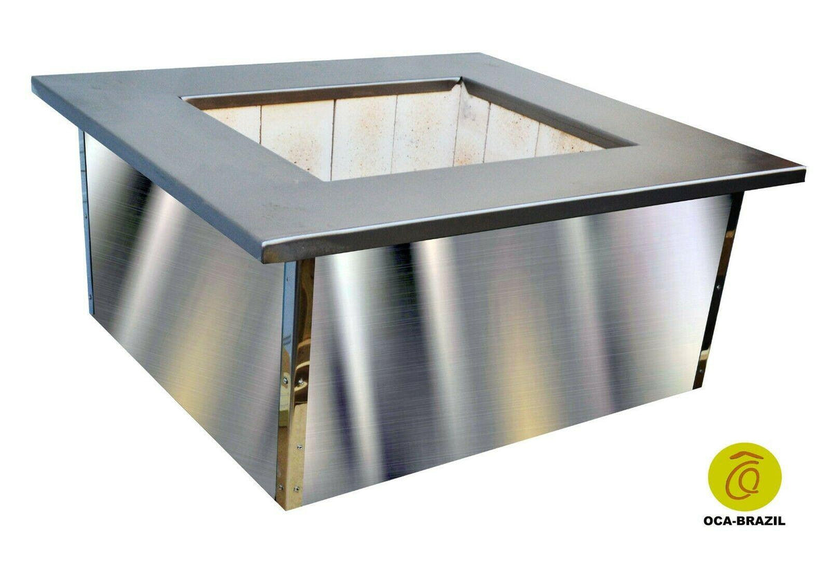 Brazilian BBQ Charcoal Grill with Firebox - 5 Skewers - Oca-Brazil