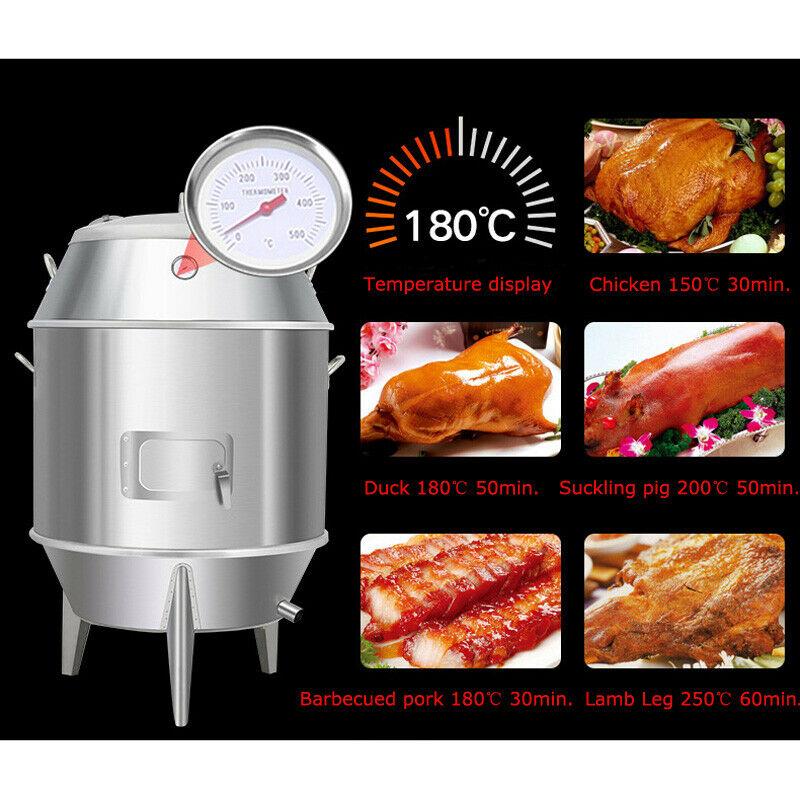 BBQ Chicken Duck Grill Roast Baking Roaster Carbon Cooking Stainless Steel