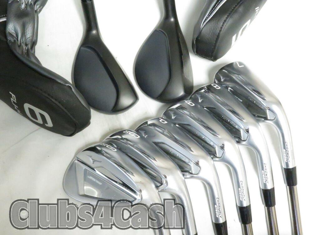 MIZUNO JPX Hot Metal Combo Fli Hi 5H 6H 7-P,G,S Irons Recoil ESX F3 Regular NICE