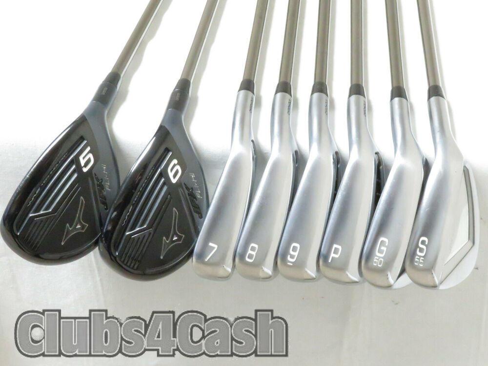 MIZUNO JPX Hot Metal Combo Fli Hi 5H 6H 7-P,G,S Irons Recoil ESX F3 Regular NICE