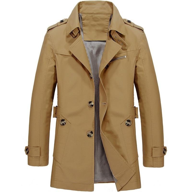 2021  Warm Fleece Outwear Windbreaker Jacket Casual Trench Coat
