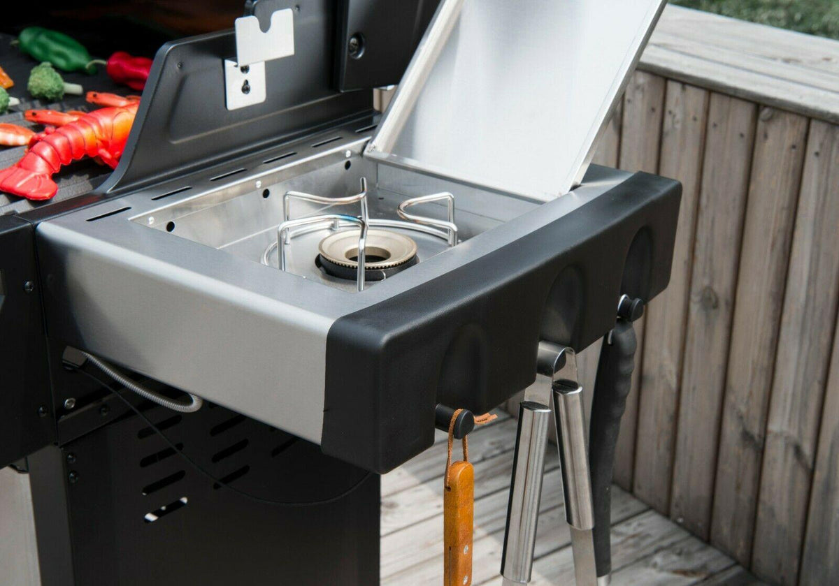 Royal Gourmet 60000 BTU 4-Burner Propane Gas Grill with Side Burner MG4001