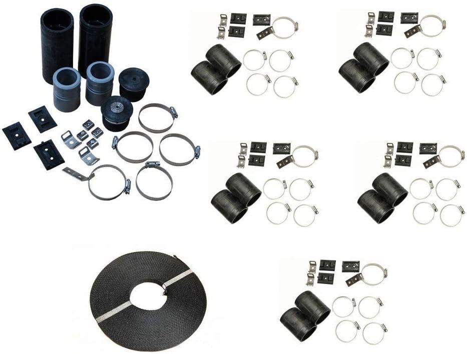 SolarPoolSupply Highest Performing Design - DIY Solar Pool Heater System Kit - 15-20 Year Life Expectancy - Made in USA [5-4x8 / 1.5" I.D. Header]