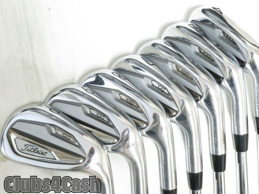 Titleist T100 Irons Forged AMT White S300 Stiff 4-P
