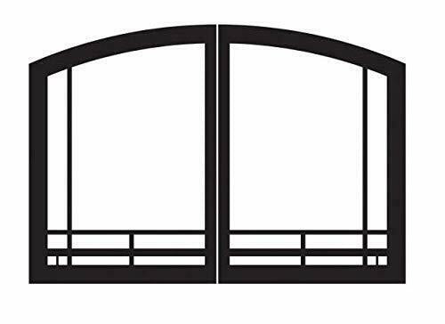 Empire ECS VFR36SMHP Mission Arch Fireplace Doors - Hammered Pewter