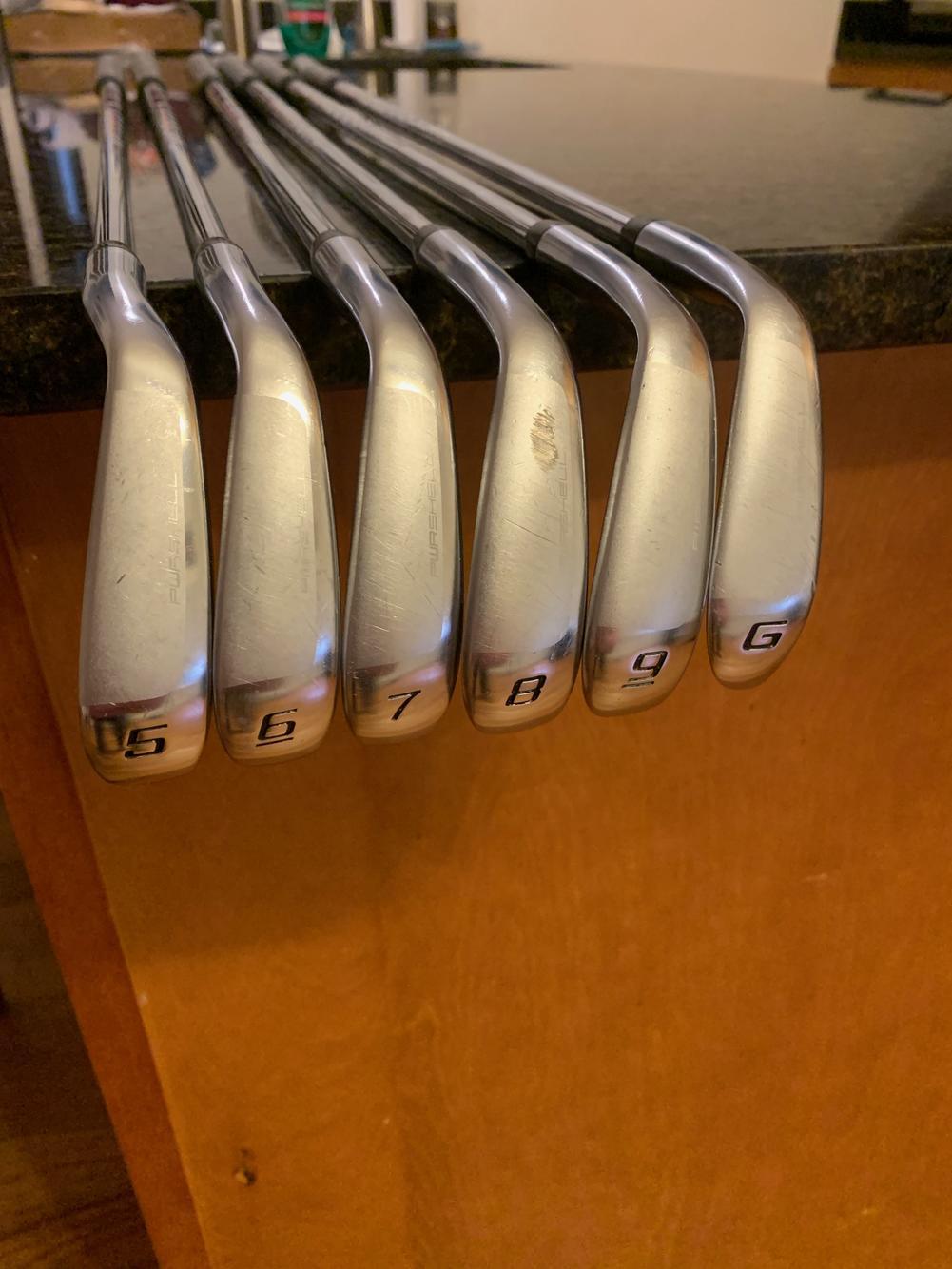 Lightly Used Men's Cobra Right Handed King F7 One Length (5-GW) Regular Flex (PW not included)