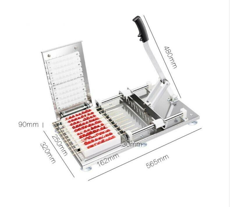 New stainless steel manual doner kebab meat skewer machine T