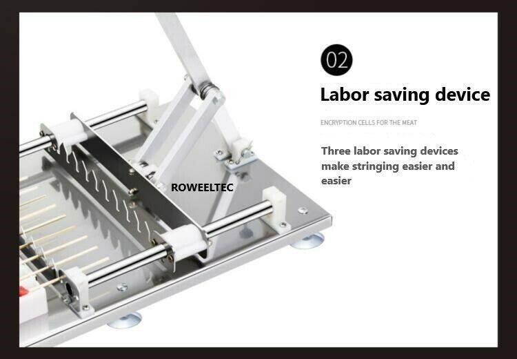 New stainless steel manual doner kebab meat skewer machine