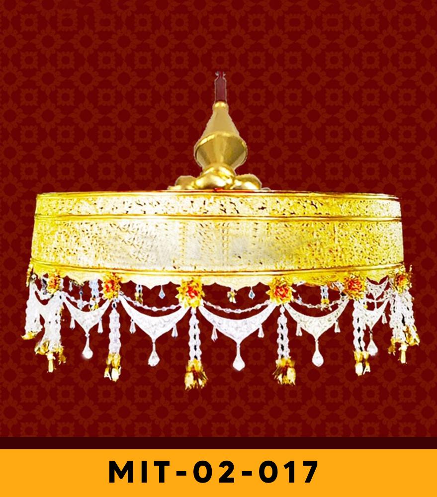Buddhist Hindu Chatra Parosol Umbrella over Divine Royalty, #02017, many sizes