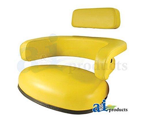 Ai Ty26545 Seat Cushion Kit; 3 Piece Yellow Vinyl Fits John Deere Combine