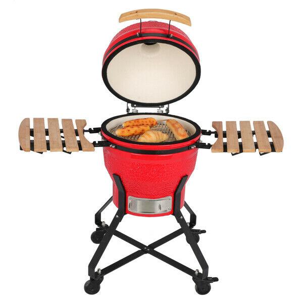 US 18 Inch Charcoal Grill Multiple Cooking Smoke Bake Roast For Courtyard Party