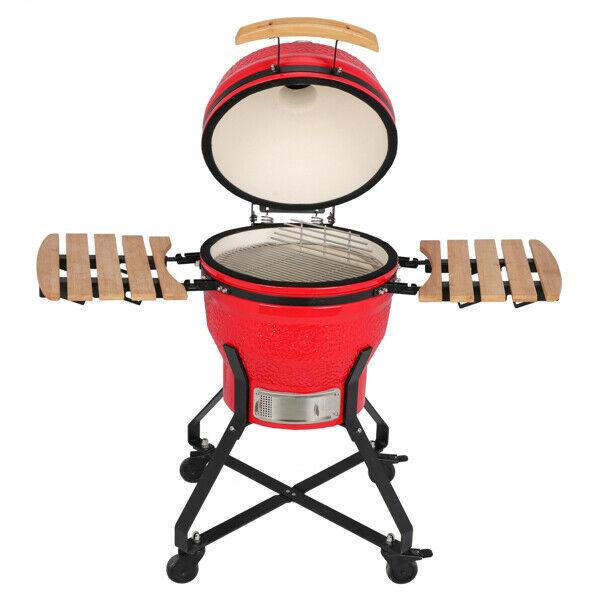US 18 Inch Charcoal Grill Multiple Cooking Smoke Bake Roast For Courtyard Party