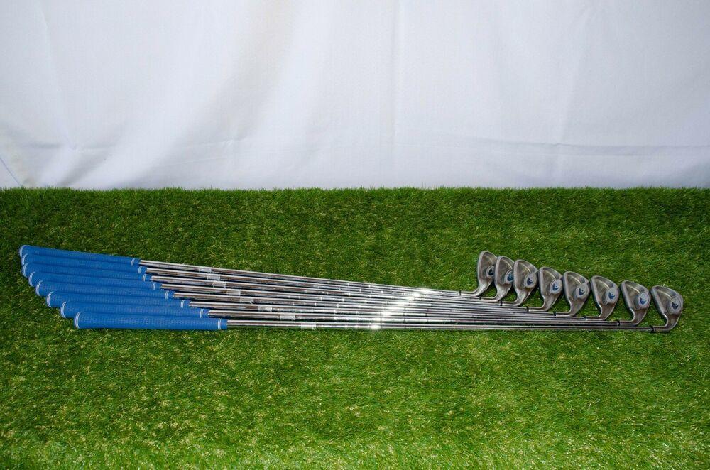 Callaway 	Hawk Eye 	3-Pw Iron Set 	Right Handed 	37"	Steel 	Stiff	New Grip