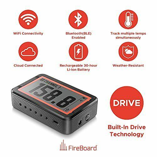 FireBoard 2 Drive Cloud Connected Smart Thermometer, Built-in Temperature