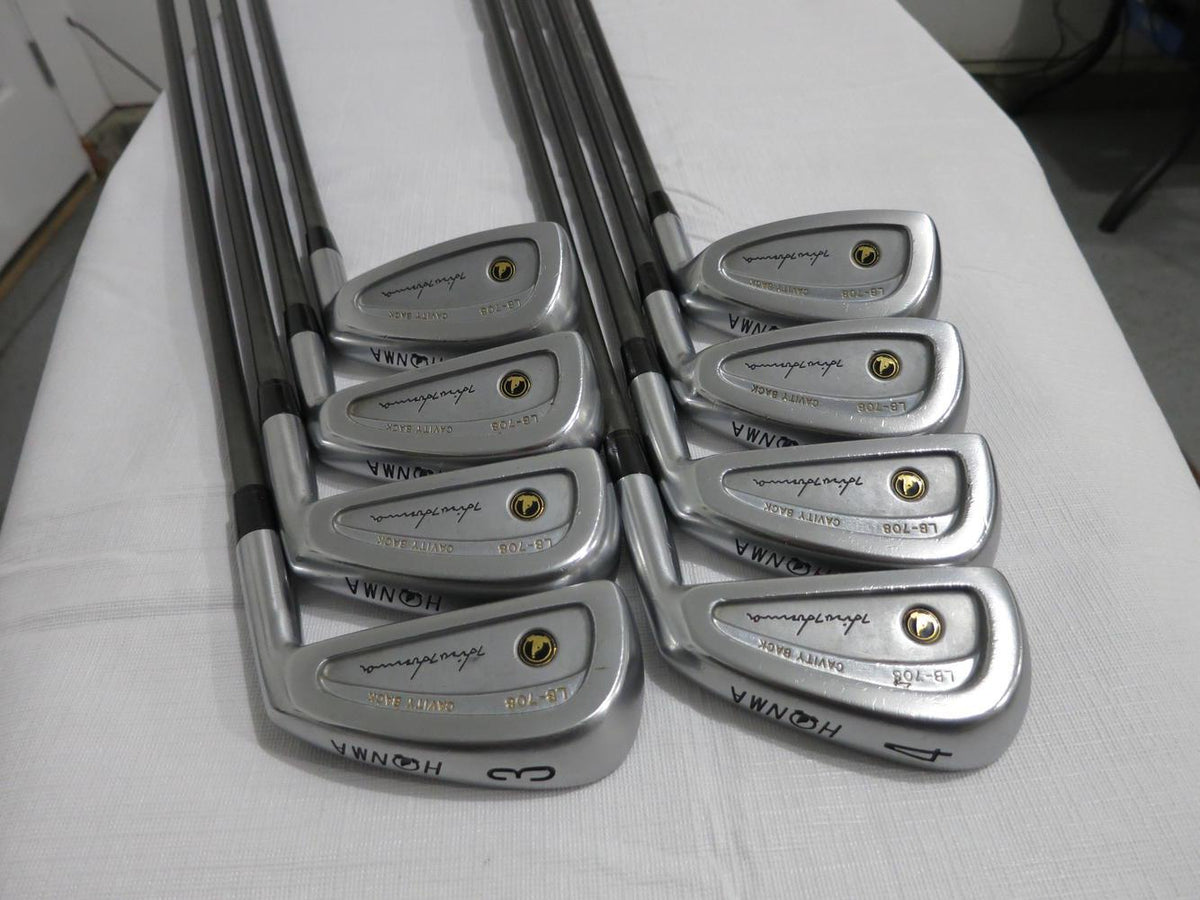 Honma LB-708 Cavity Back 3-Star Iron Set LB708 - 3-10 - Regular Flex Graphite