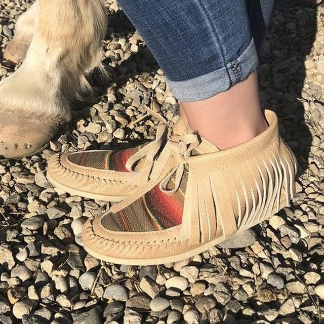 2021 Women's Comfy Flock Sewing Casual Flat Rainbow Boots