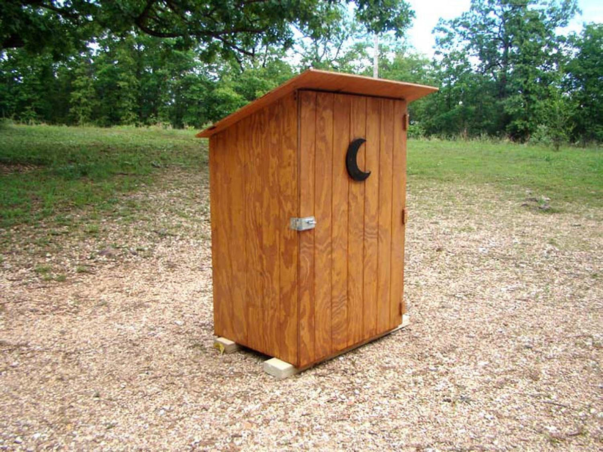 Outhouse Hand Tool Storage Shed - Waterproof Stained Finish
