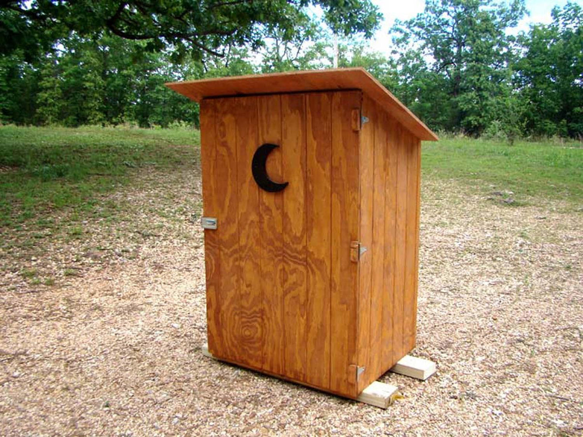 Outhouse Hand Tool Storage Shed - Waterproof Stained Finish