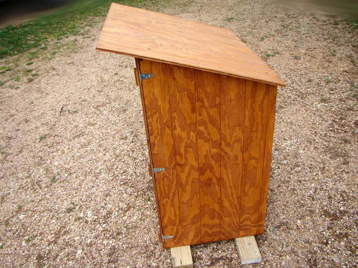 Outhouse Hand Tool Storage Shed - Waterproof Stained Finish