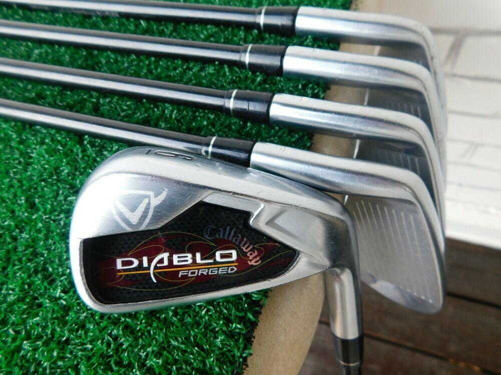 Callaway Diablo Forged (6i-PW) Iron Set w/ Callaway Stiff Flex Shaft- 1.75" Long