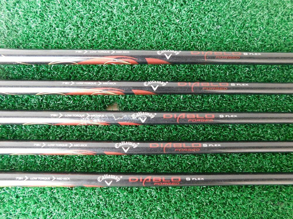 Callaway Diablo Forged (6i-PW) Iron Set w/ Callaway Stiff Flex Shaft- 1.75" Long