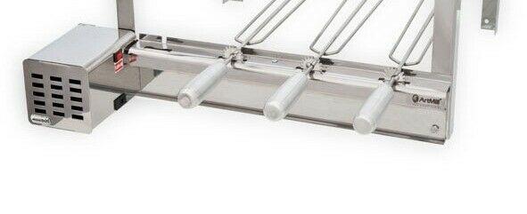 Brazilian Rotisserie BBQ Stainless Still Grill 4 Skewers Giragril Inox 4 espetos