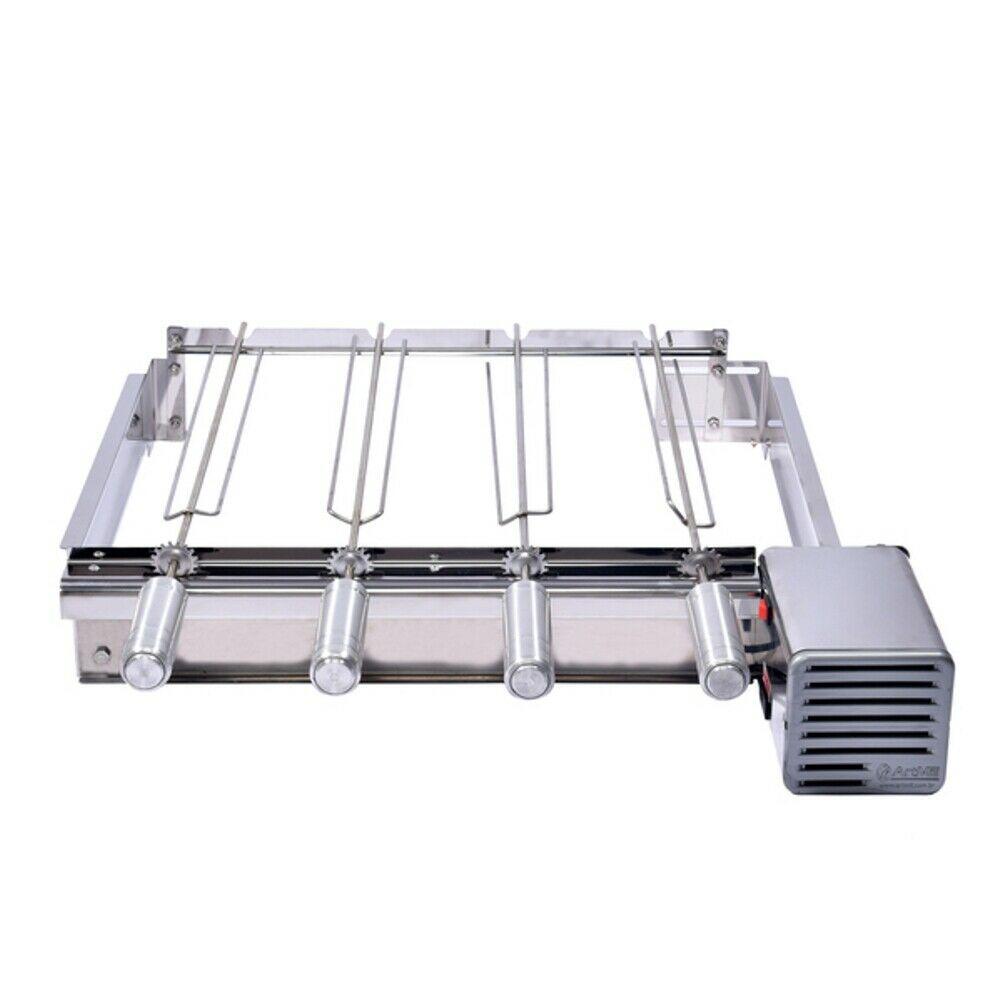 Brazilian Rotisserie BBQ Stainless Still Grill 4 Skewers Giragril Inox 4 espetos
