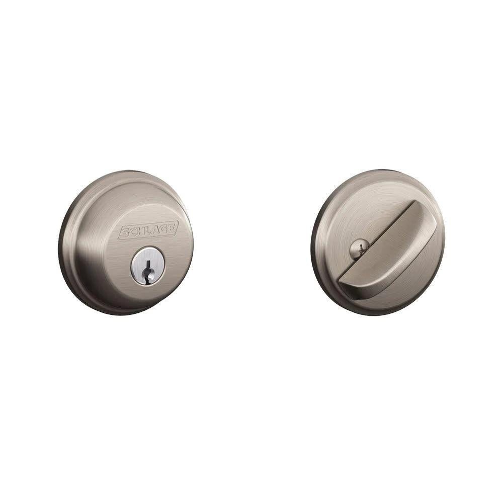 Satin Nickel Single Cylinder Deadbolt