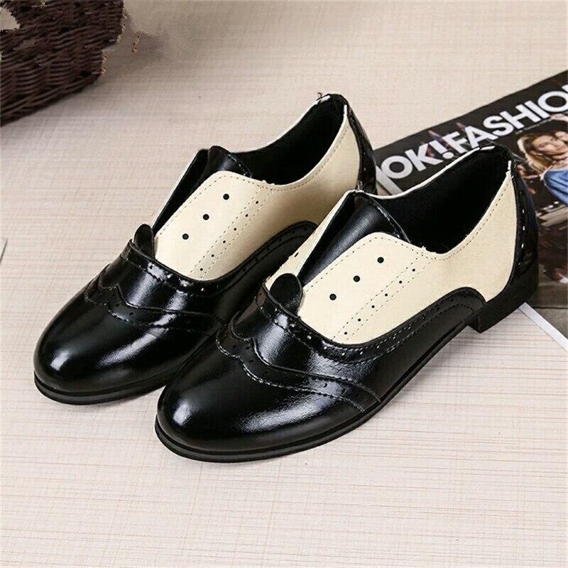 Mid Heel British Style Slip On Shoes