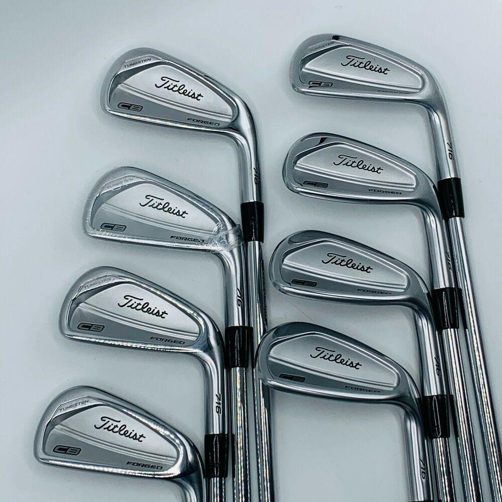 Titleist 716 CB Iron Set #3-PW Steel Dynamic Gold AMT S300 Stiff RH Mint