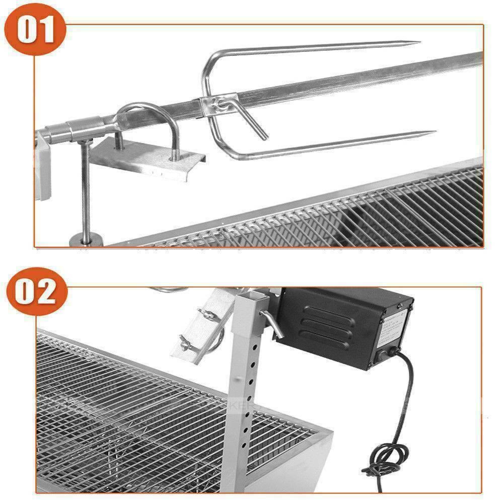 Spit Roaster Rotisserie Pig Lamb Roast BBQ Grill Portable Outdoor Picnic Good